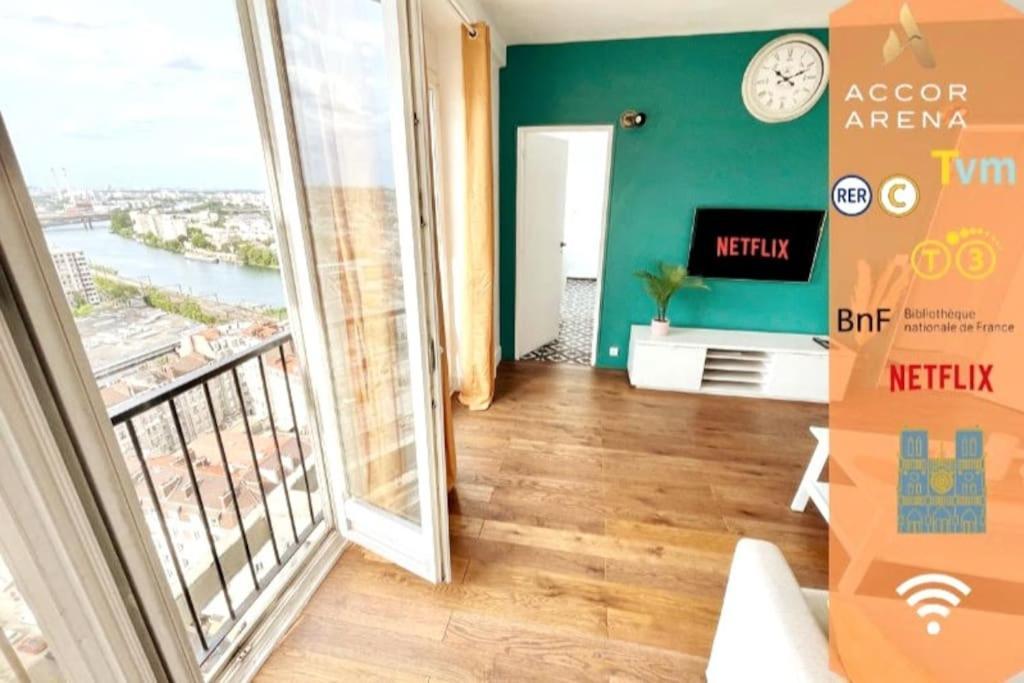Apartamento Ciel De Paris : Vue Tour Eiffel Choisy-le-Roi Exterior foto
